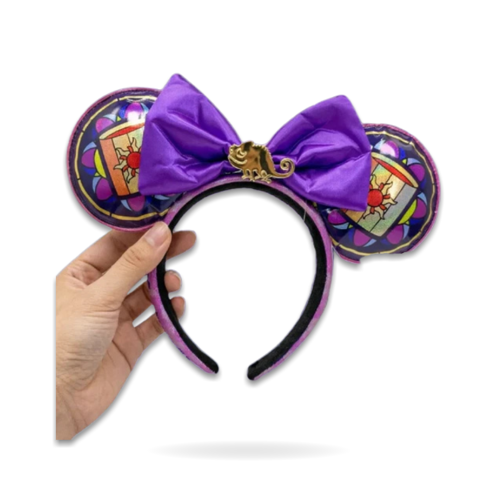 Loungefly Tangled Rapunzel Stained Glass Purple Princess Ear Headwear