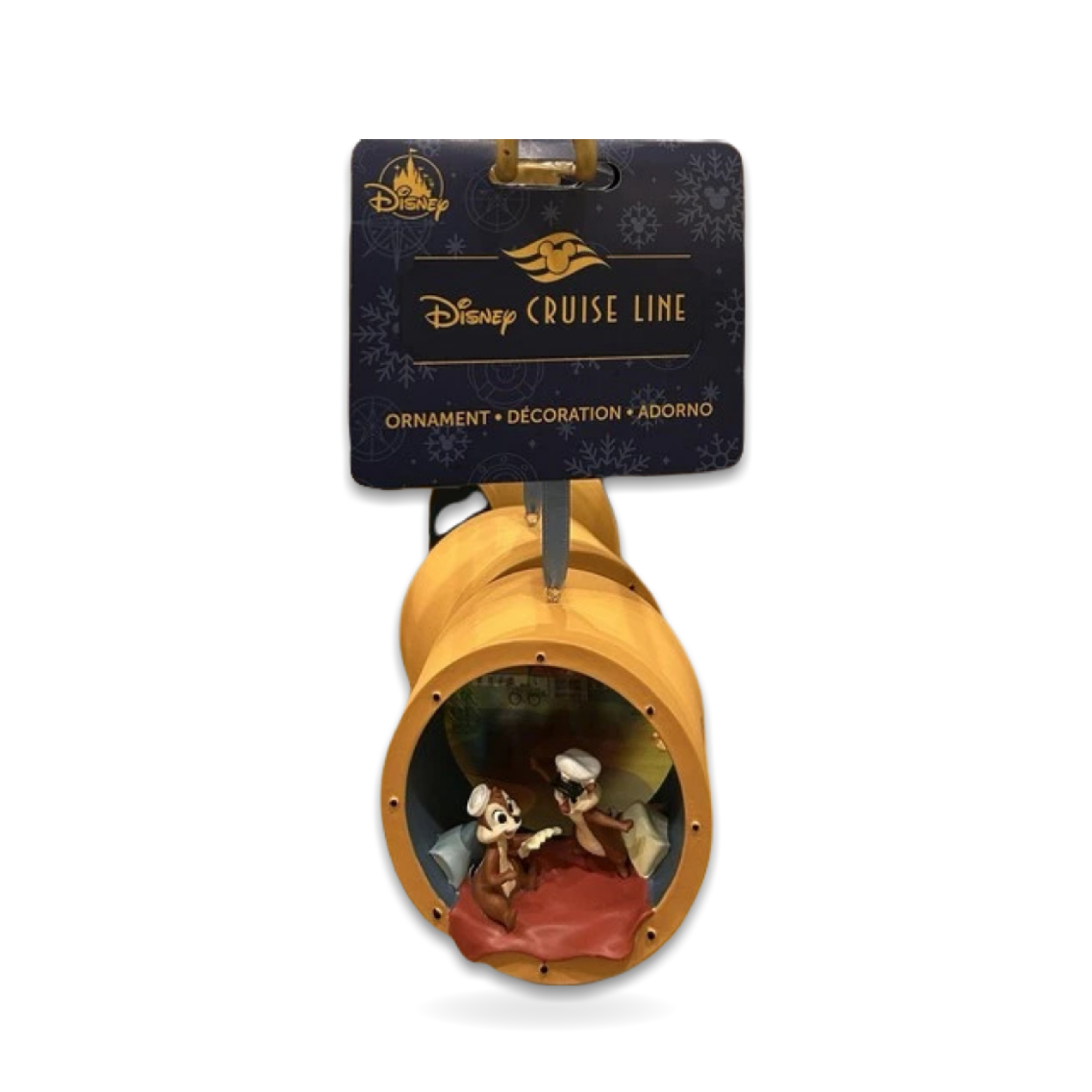 Cruise Line Dcl ’n Dale Hanging Seasonal Ornament