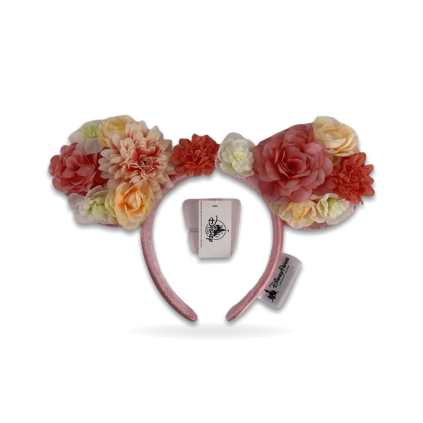 Peach Pink Flowers Floral Crown Flower And Garden Ears Ear Headwear