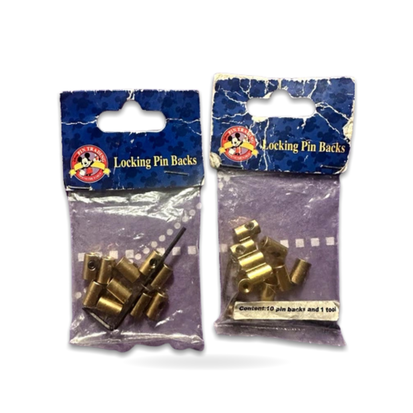 Mickey Mouse locking pin backs set