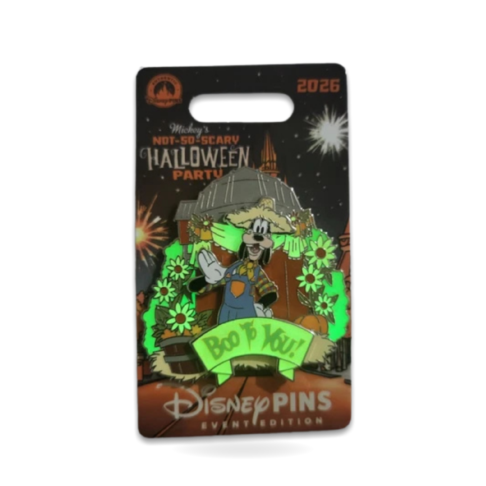 Mickey’s Not So Scary Halloween Party Goofy Harvest Boo To You Trading Pin