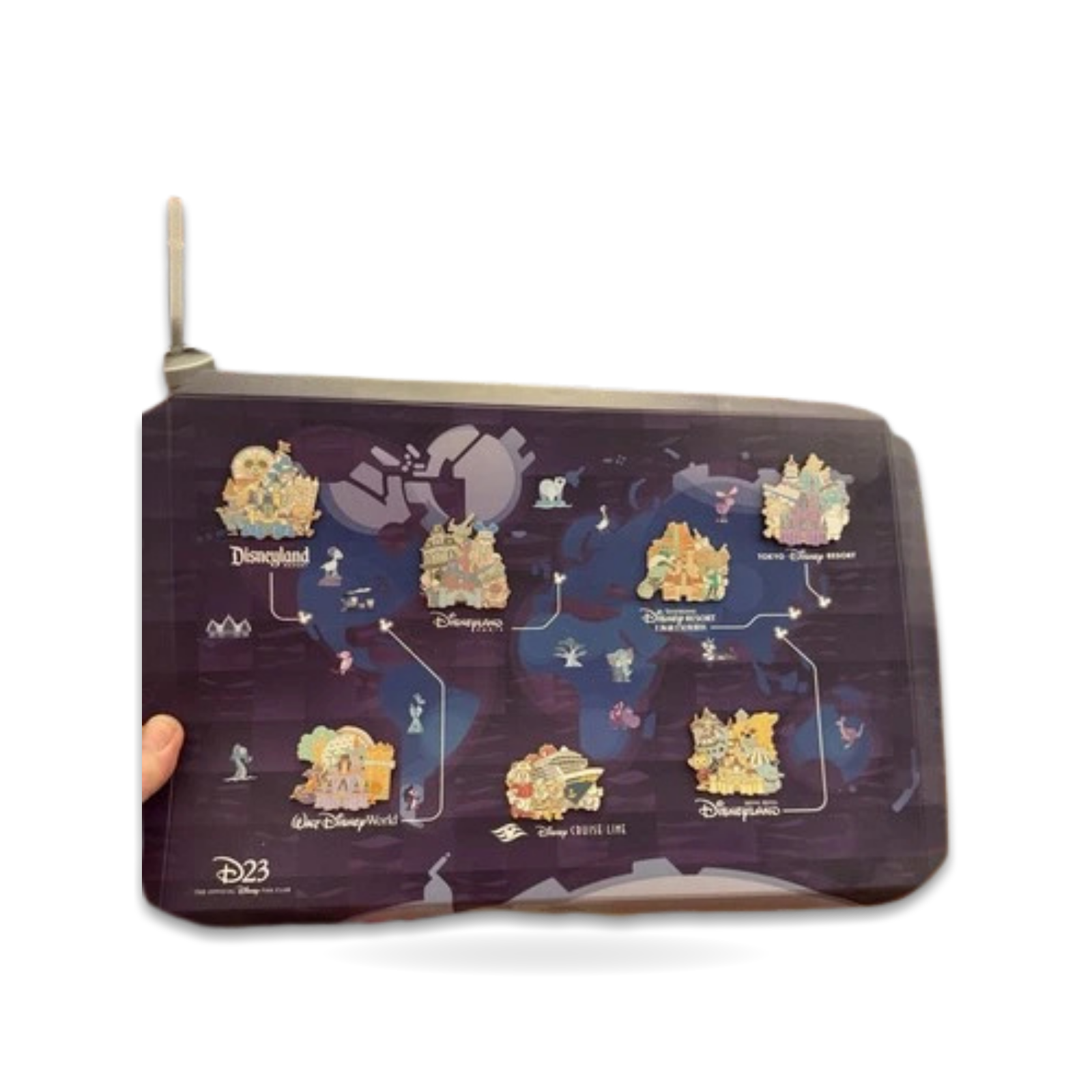 Around the World of 7 Collector Set D23 Gold Exclusive Trading Pin