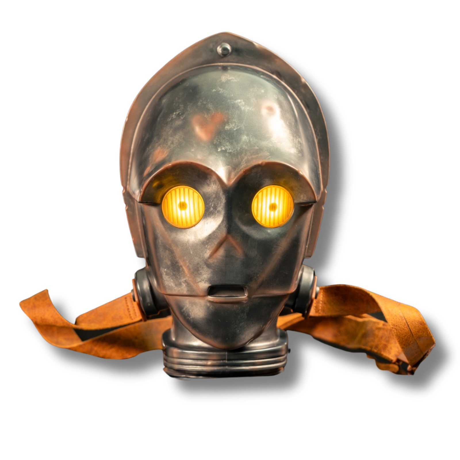 Official product image of the Star Wars Salvaged Protocol Droid light-up popcorn bucket