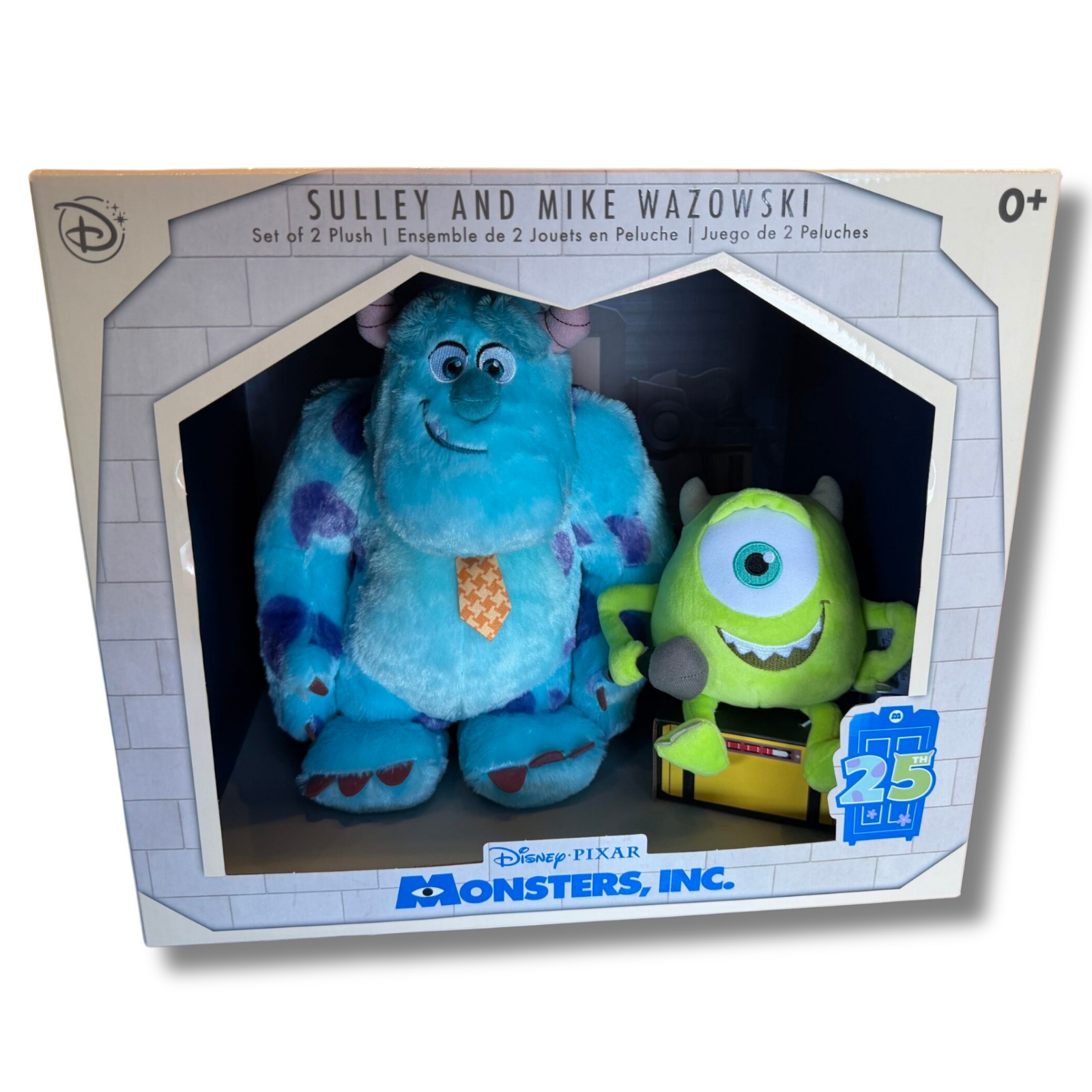 Pixar 40th and Monsters Inc 25th anniversary plush set