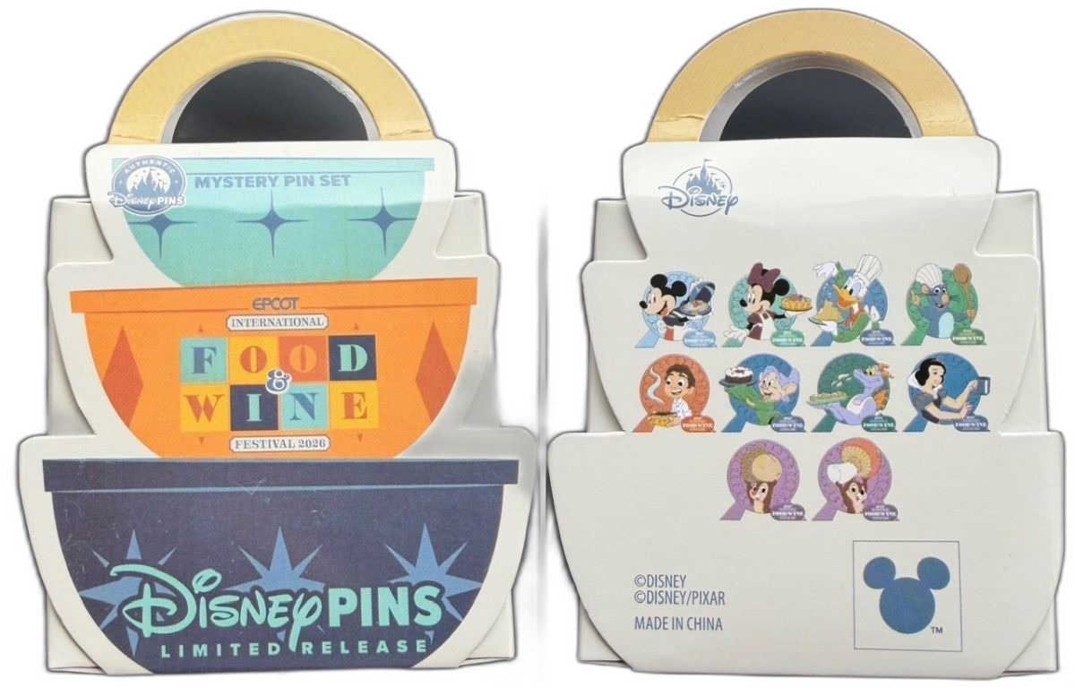 EPCOT Food and Wine Festival 2026 mystery pin set