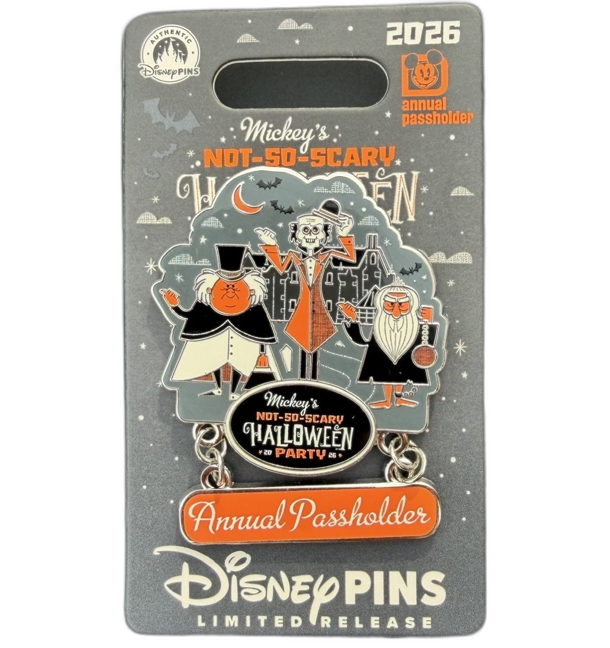Mickey's Not-So-Scary Halloween Party 2026 Hitchhiking Ghosts Passholder pin