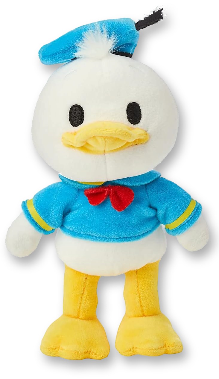 Small poseable Donald Duck nuiMOs plush with embroidered features and magnetic hands