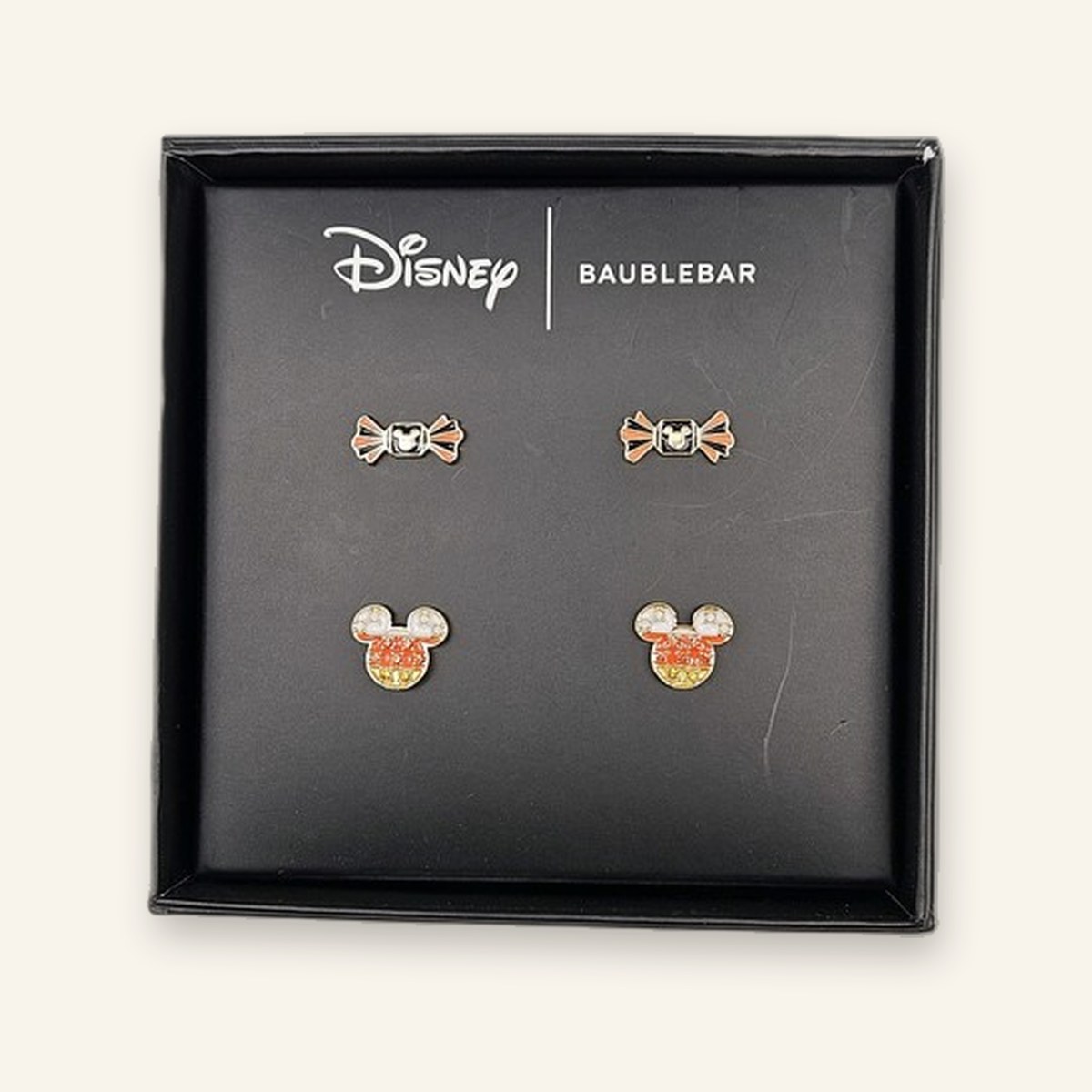 BaubleBar Mickey Mouse Cotton Candy Stud Earrings