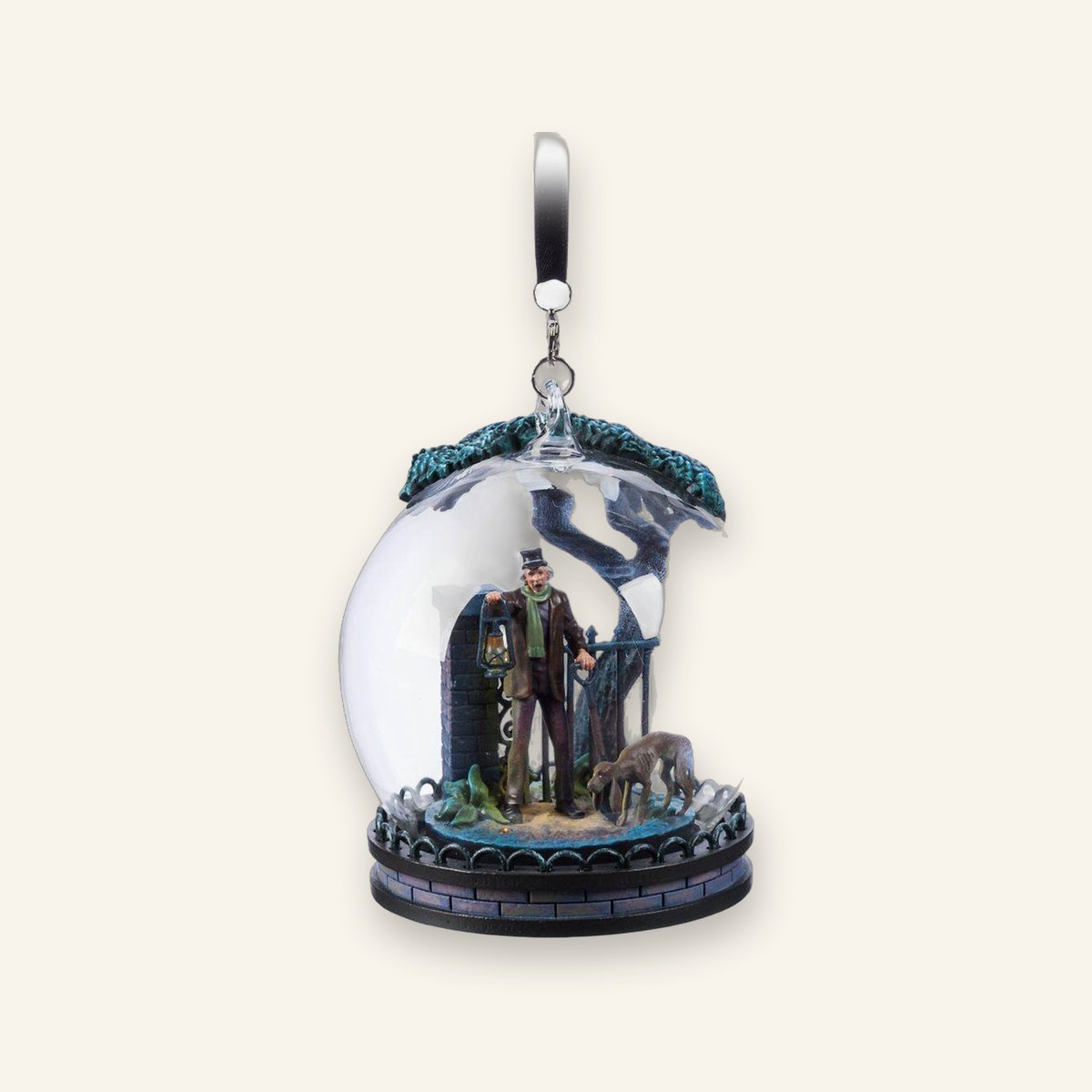 Caretaker and Dog Light-Up Living Magic Sketchbook Ornament