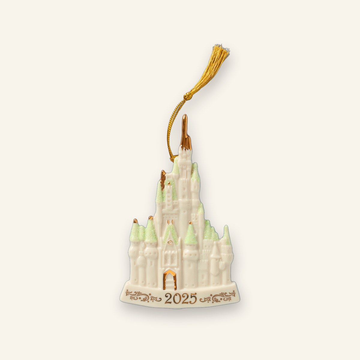 Cinderella Castle Dated Annual Christmas Ornament