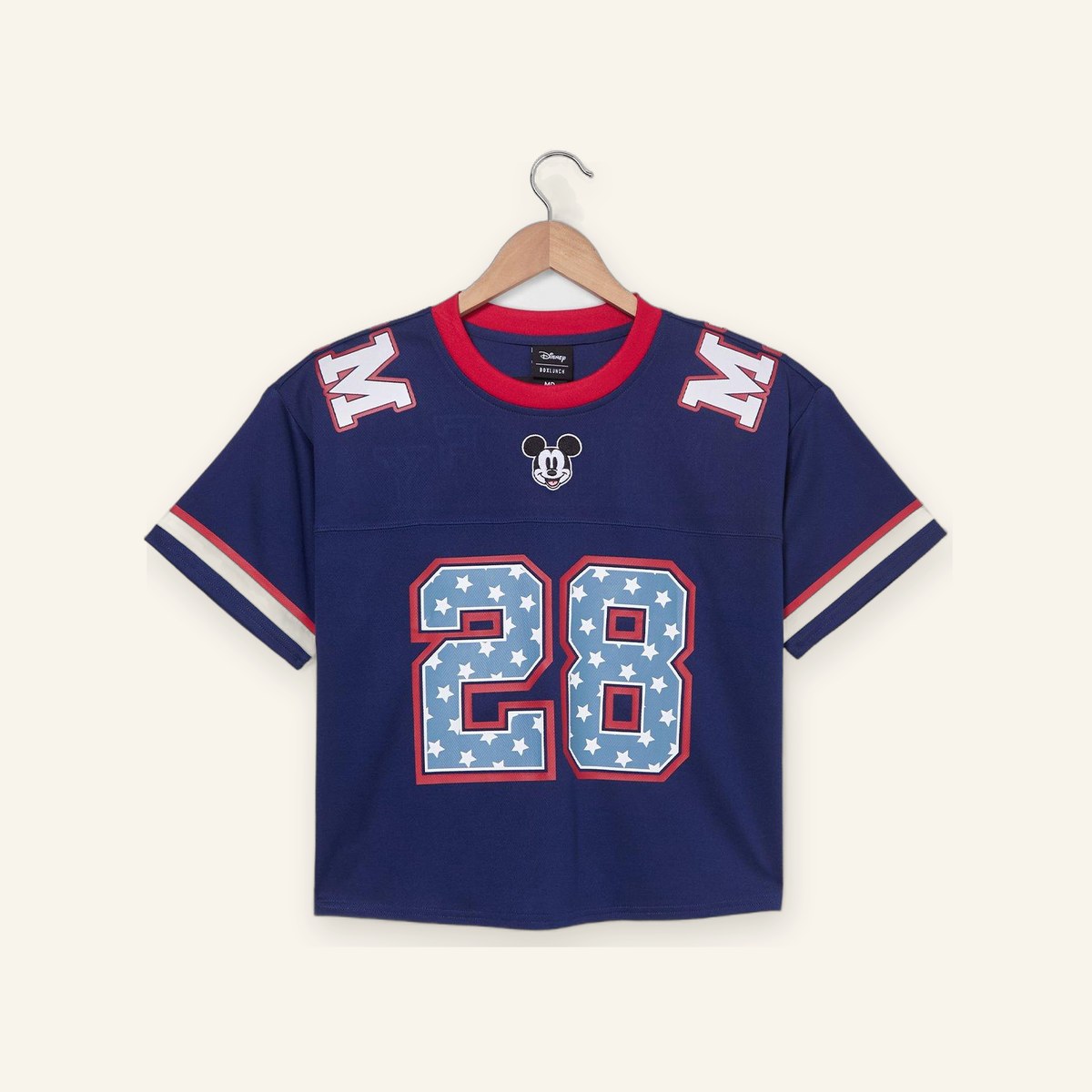 Disney Americana Mickey Cropped Football Jersey