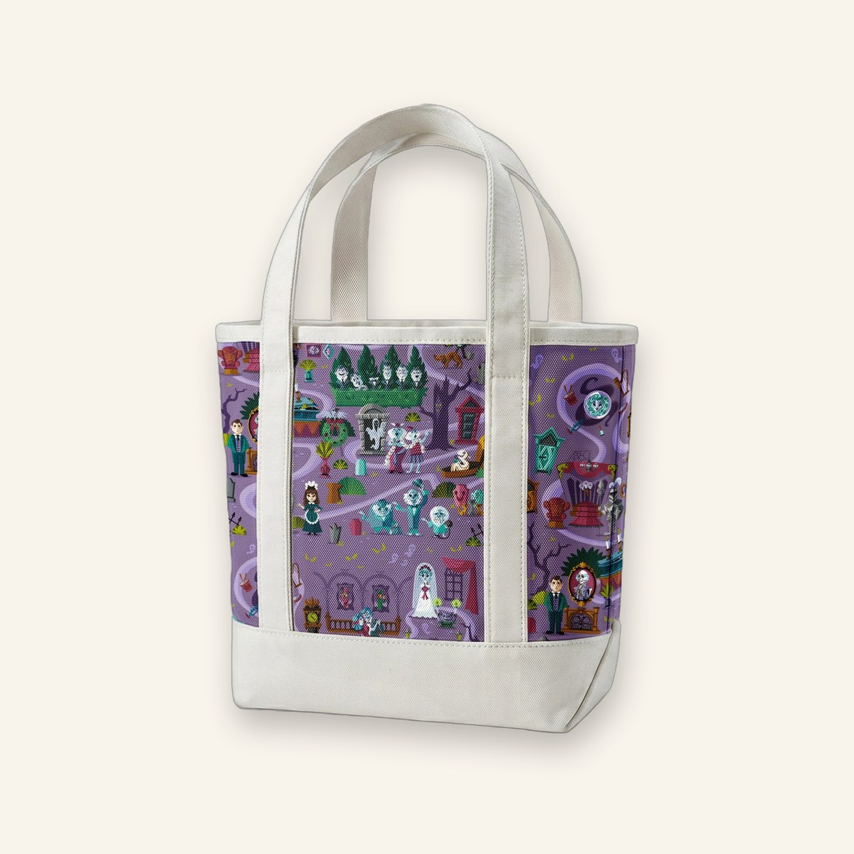 Disney Parks 2025 Haunted Mansion Wallpaper Tote Bag