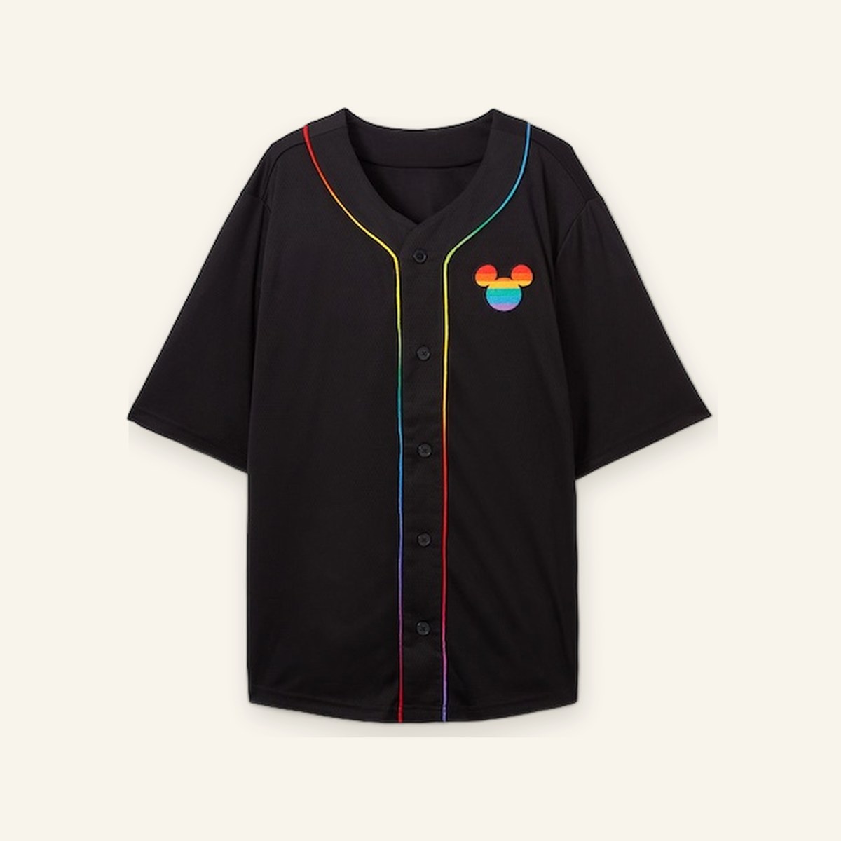 Disney Pride Collection Rainbow Piping Baseball Jersey (2025)