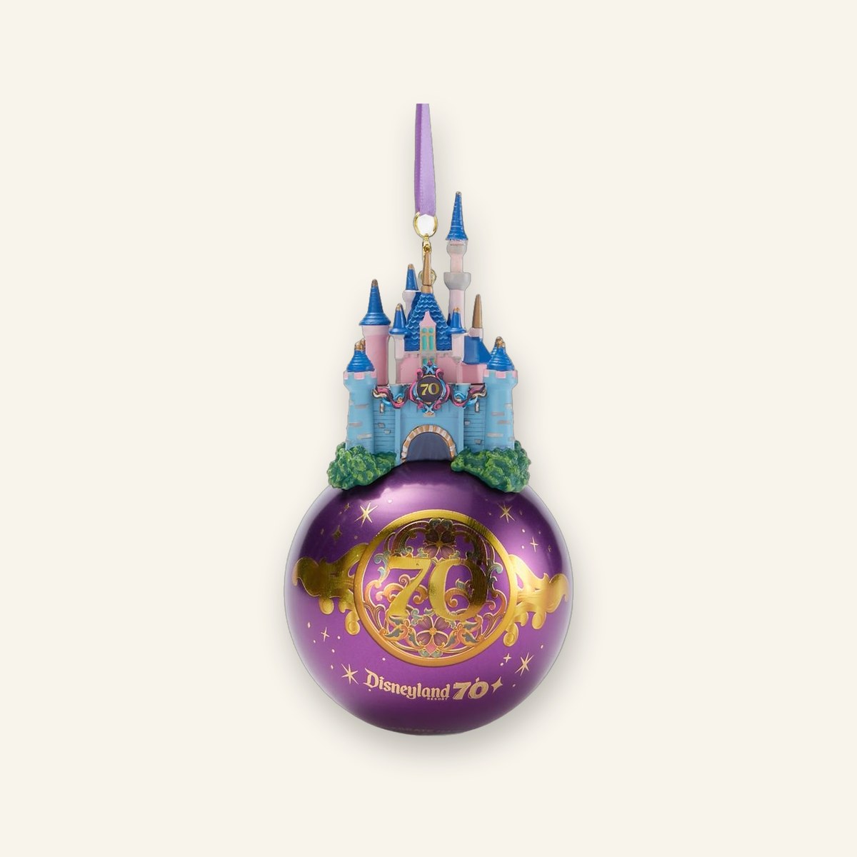 Disneyland 70th Anniversary Sleeping Beauty Castle Ornament
