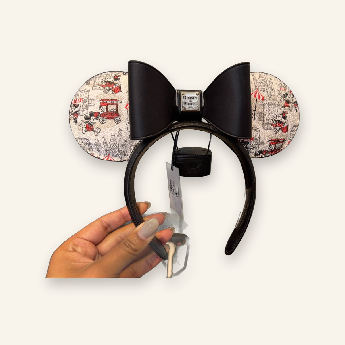 Dooney & Bourke Main Street Mickey and Minnie Ear Headband