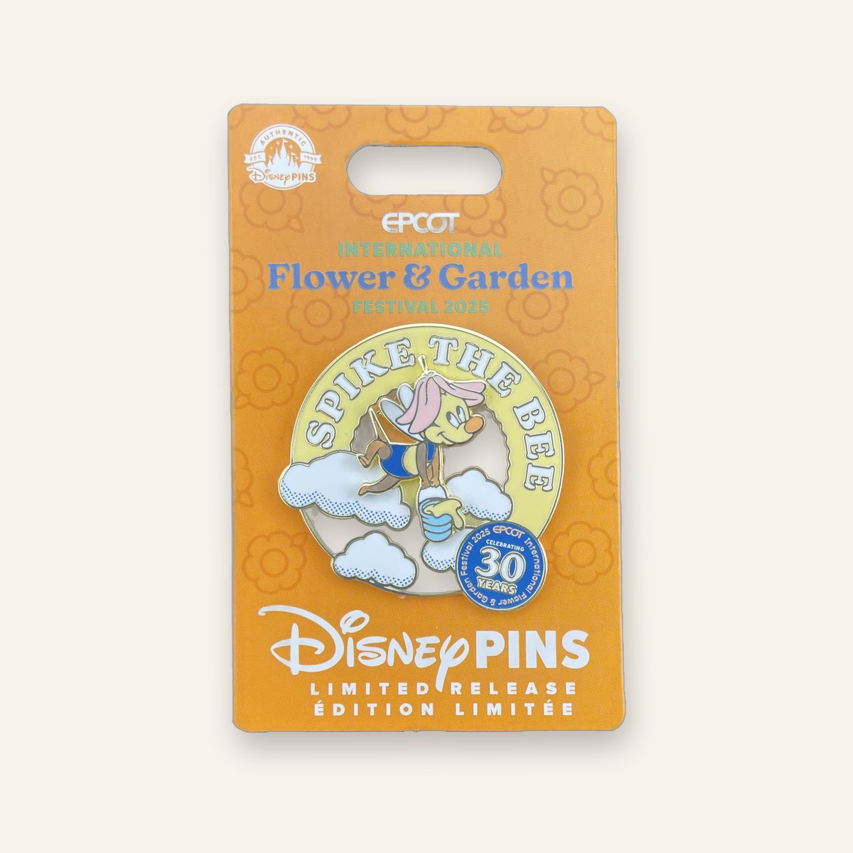 EPCOT Flower & Garden 2025 Spike the Bee Mystery Pin