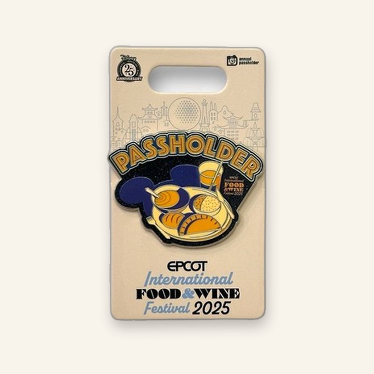 EPCOT Food & Wine 2025 Passholder Logo Pin