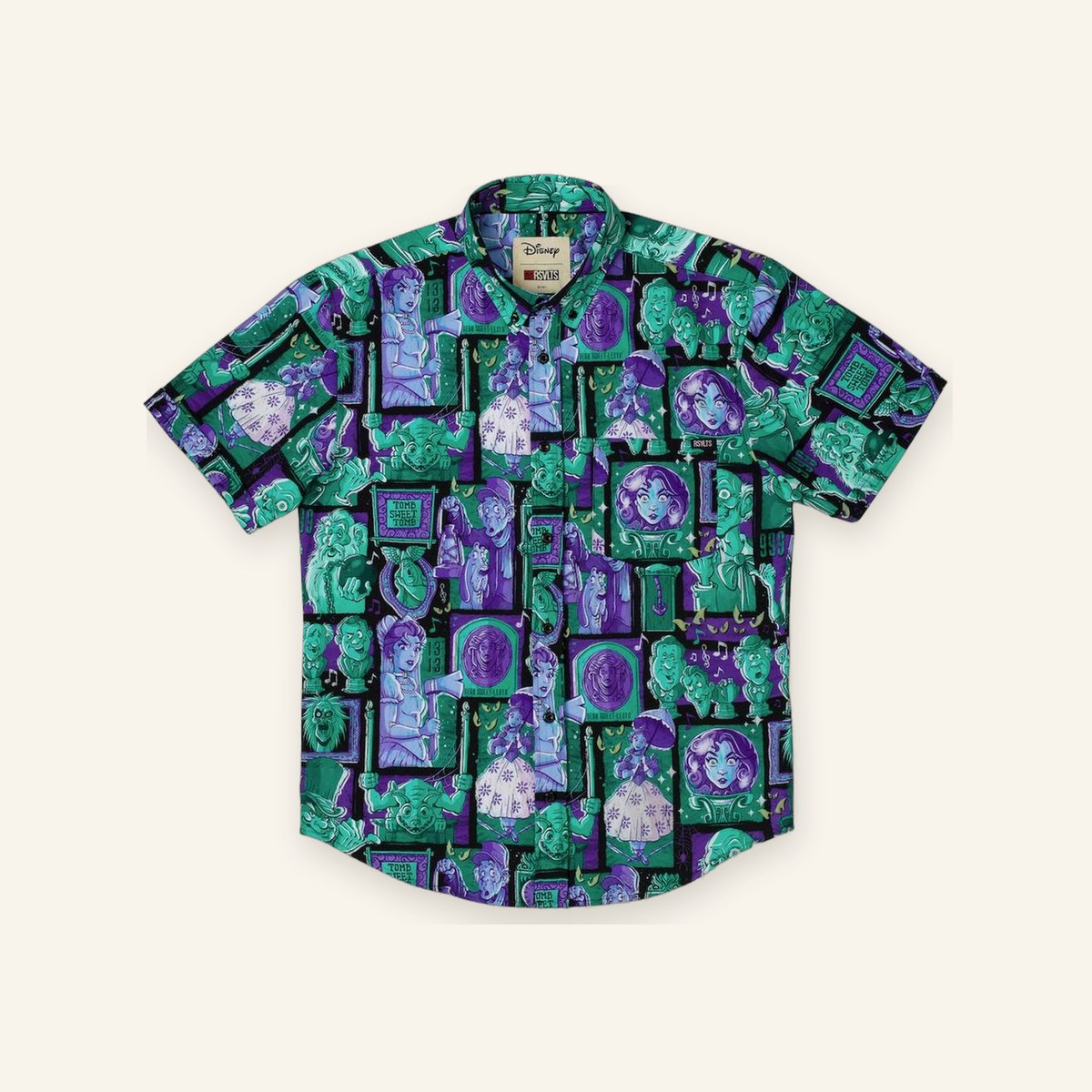 Haunted Mansion 55th Anniversary RSVLTS Button-Up Shirt