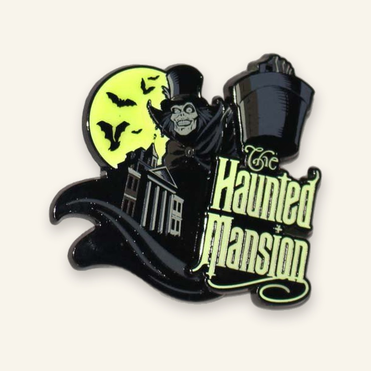 Haunted Mansion Hatbox Ghost Glow Pin