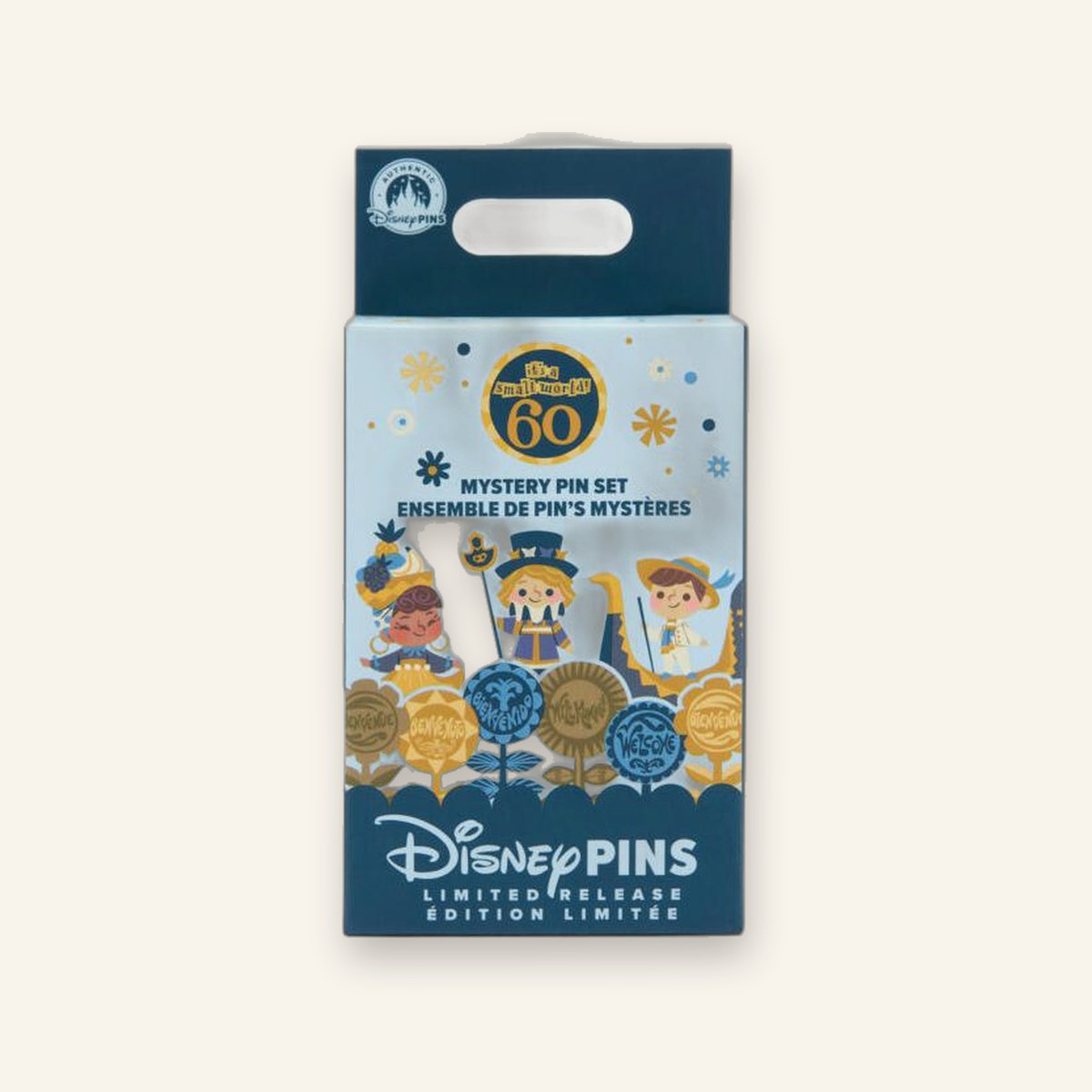 "it's a small world" 60th Anniversary Mystery Pin Set