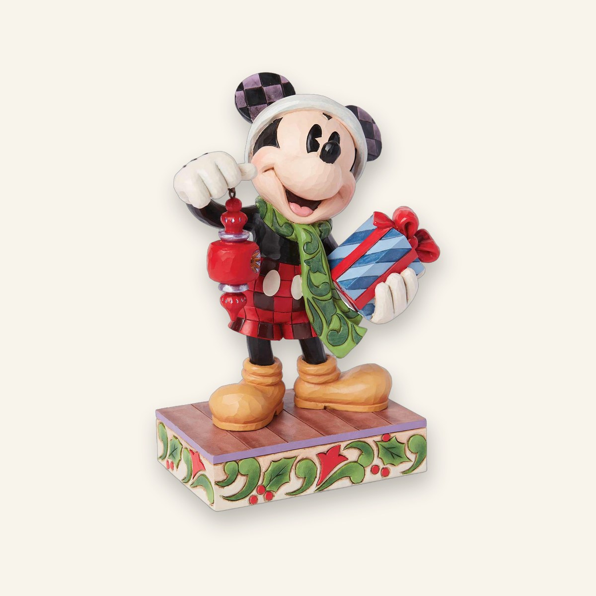Jim Shore Disney Traditions "Joy to the World" Mickey Mouse Figurine