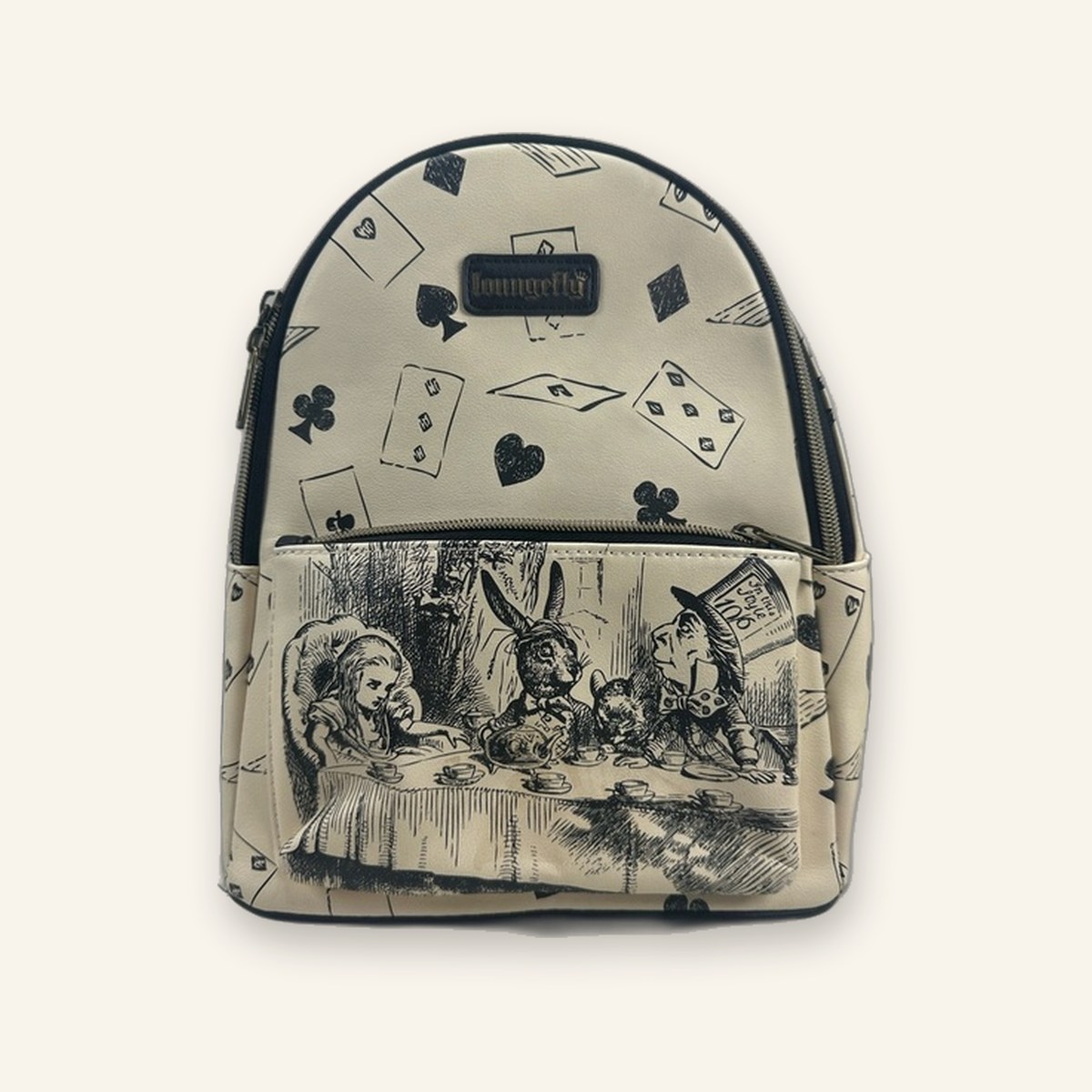 Loungefly Alice in Wonderland Sketched Design Mini Backpack
