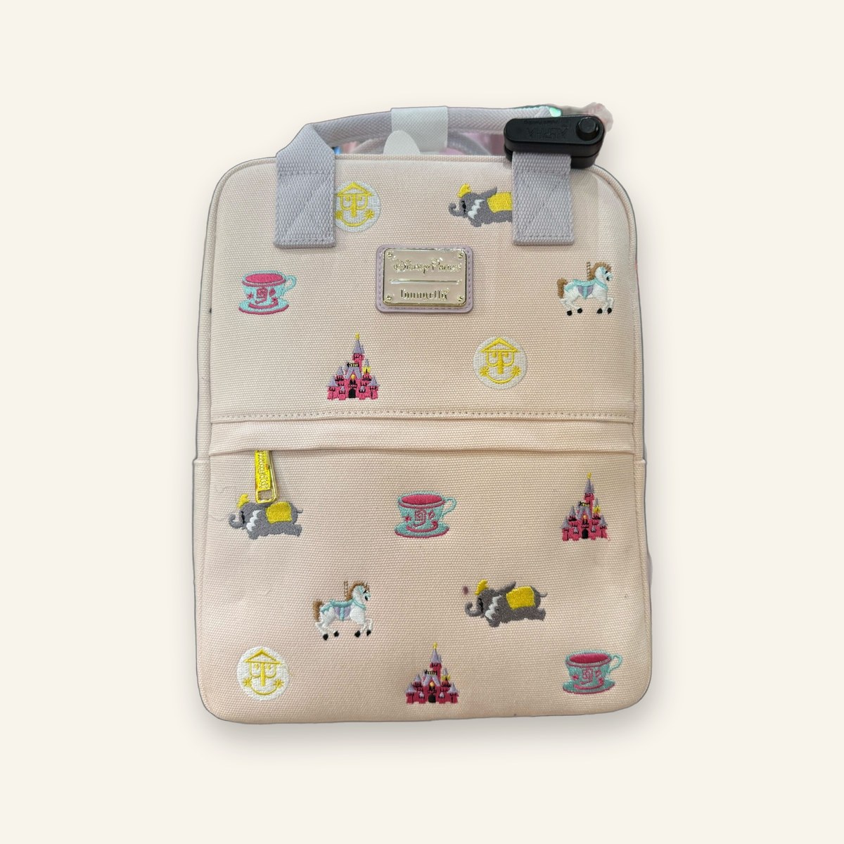 Loungefly WDW 50th Anniversary Canvas Attraction Icons Backpack