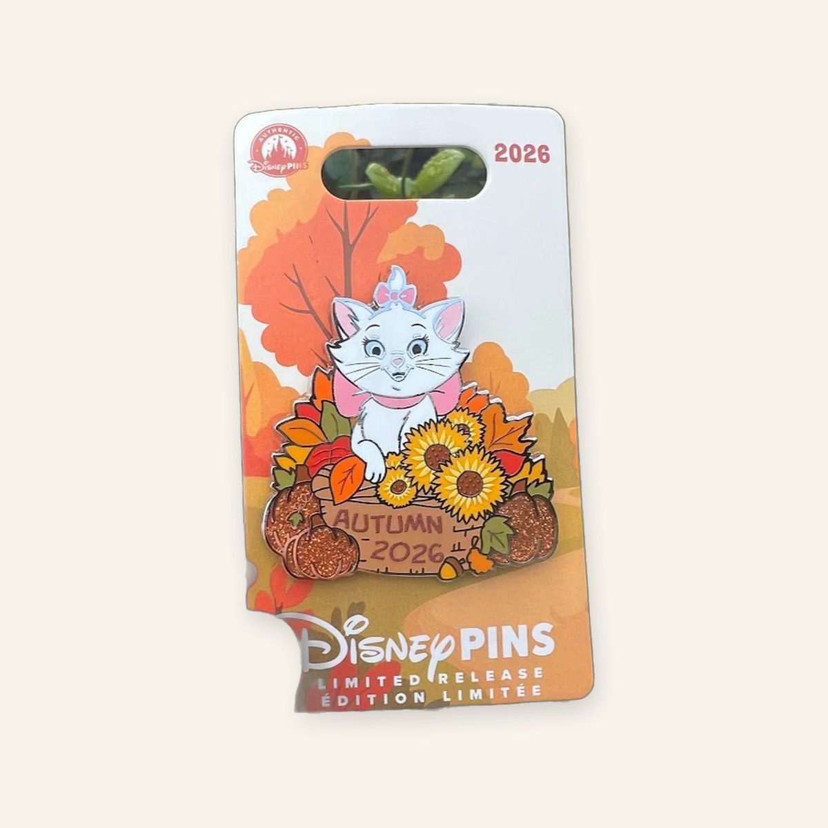 Marie Autumn 2026 Limited Release Disney Pin