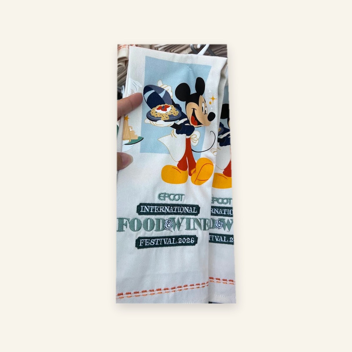 Mickey Mouse 2026 Epcot Food & Wine Festival Kitchen Towel