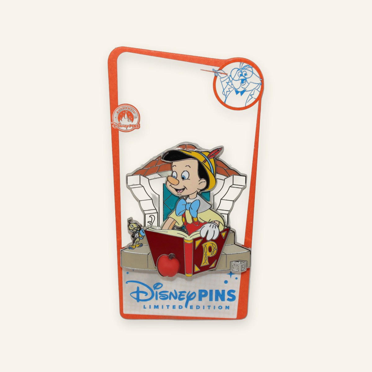 P for Pinocchio Alphabet Collection A-2-Z Disney Pin