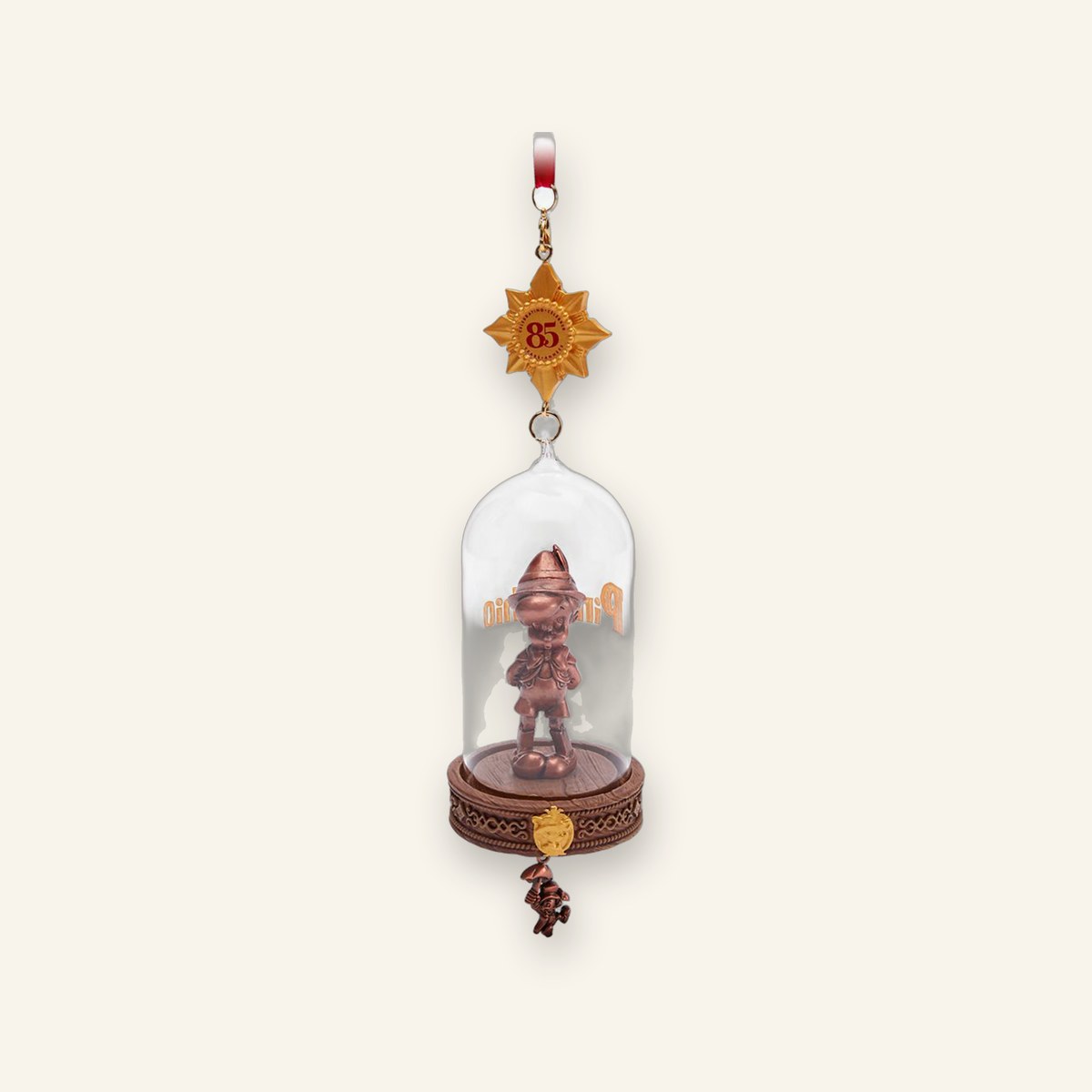 Pinocchio Legacy Sketchbook Glass Globe Ornament (85th Anniversary)