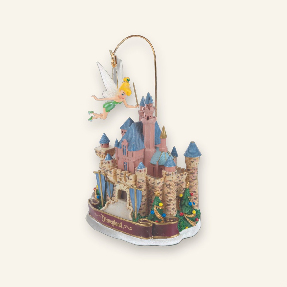 Tinker Bell and Sleeping Beauty Castle Mobile Ornament