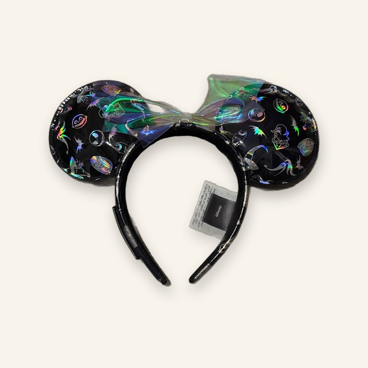 Walt Disney World "Gothic Lettering" Iridescent Minnie Ear Headband