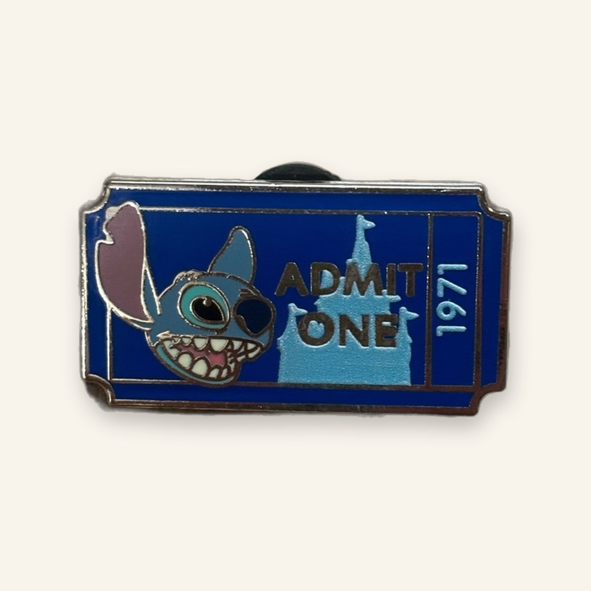 WDW 50th Anniversary "Admit One" Ticket Pin Set