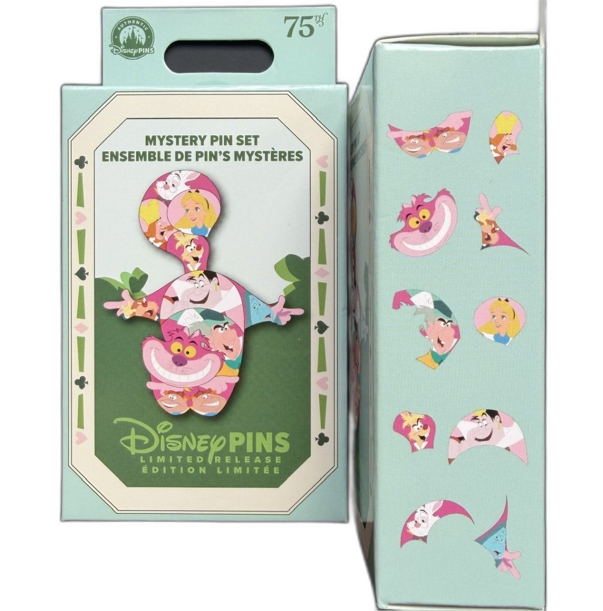 Alice in Wonderland 75th Anniversary mystery pin boxes