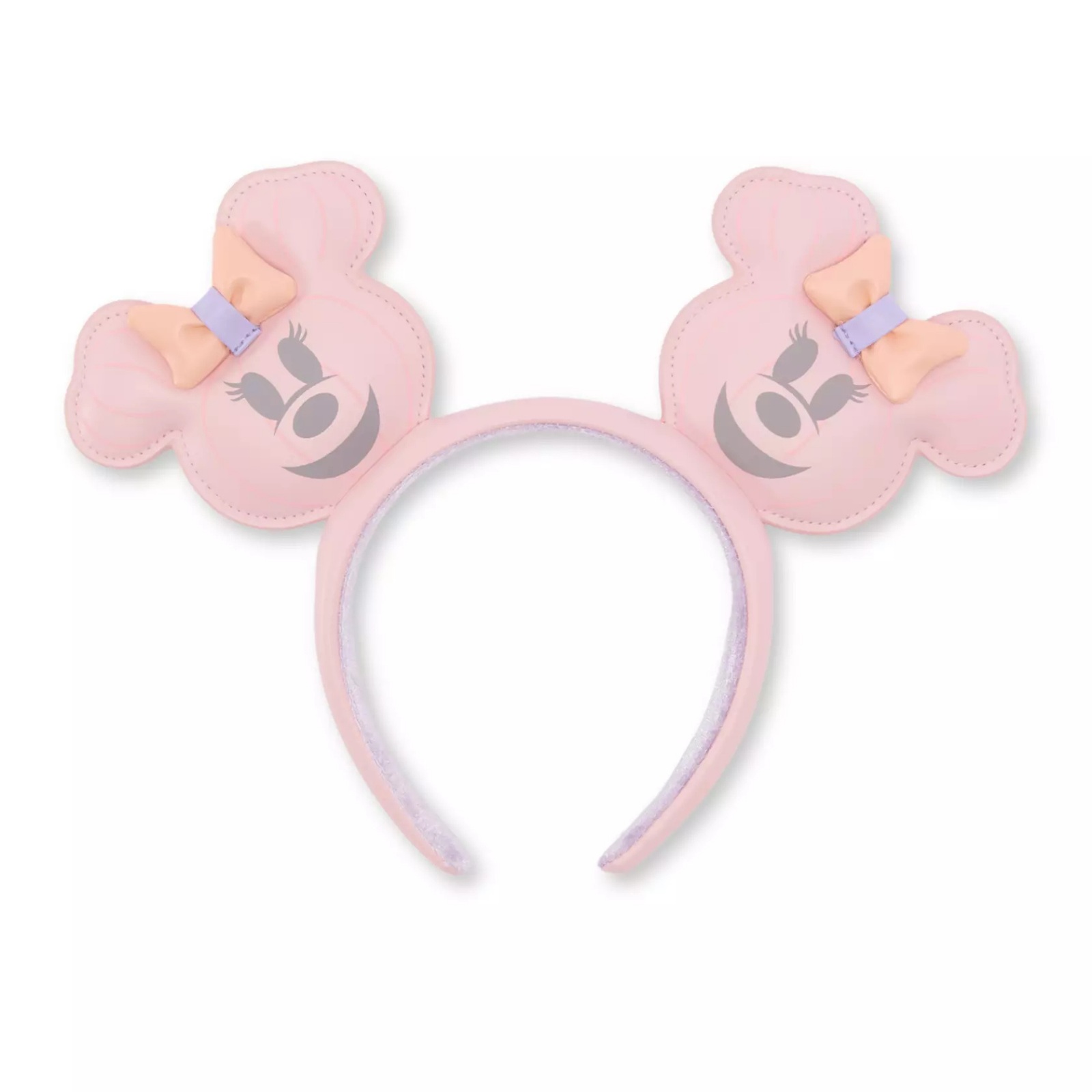 Pink Minnie Mouse pumpkin ear headband